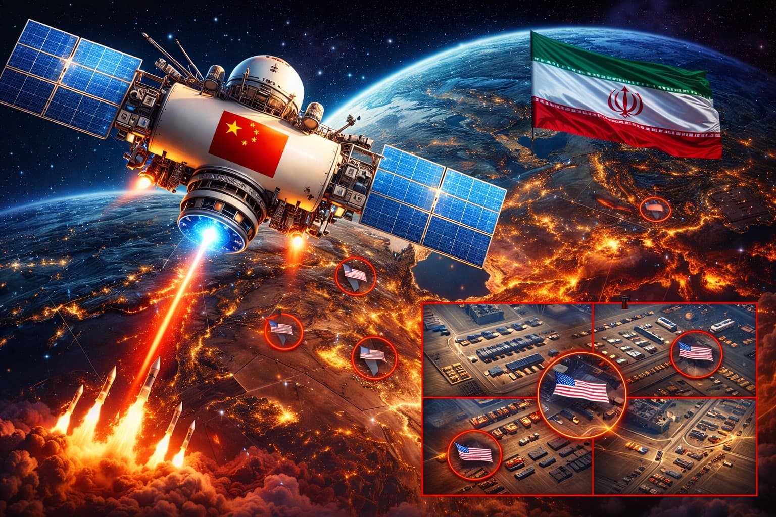 Hoe een Chinese satelliet Iran hielp om Amerikaanse bases in kaart te brengen